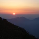 三嶺山からの日の出