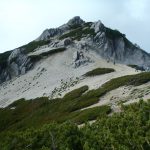 燕山荘から燕岳への稜線