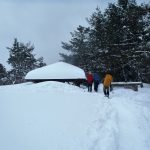 雪に埋まった武奈ノ木平