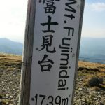 萬岳荘近くの富士が見えない富士見台